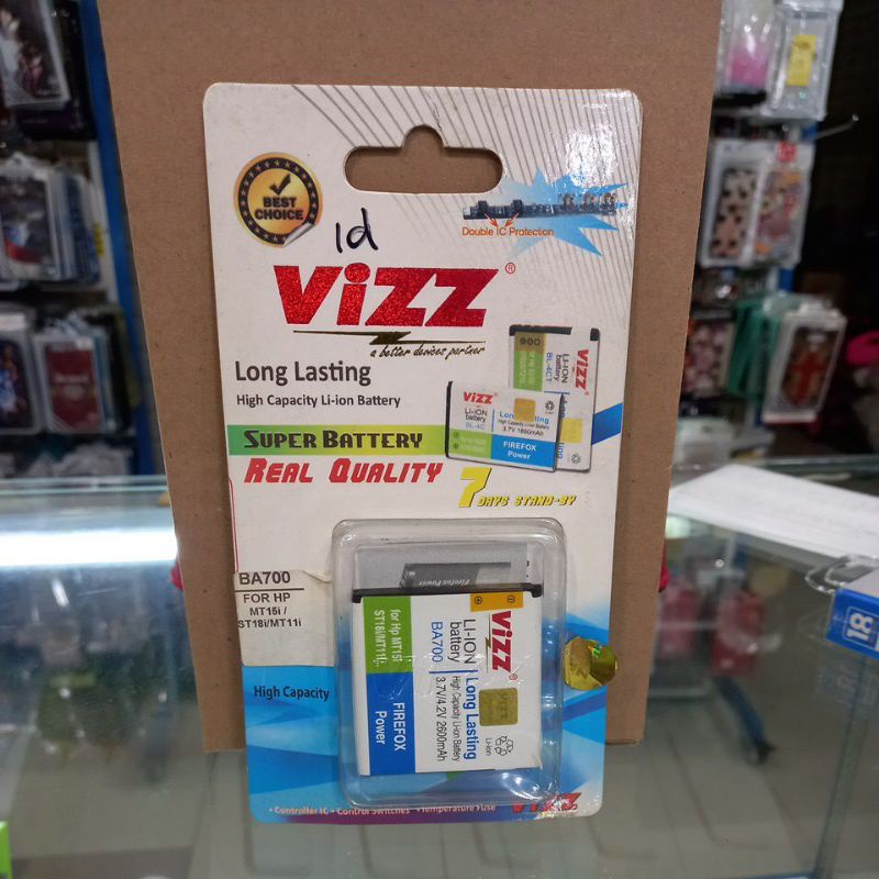 BATERAI VIZZ DOUBLE POWER/IC SONY EXPERIA BA700