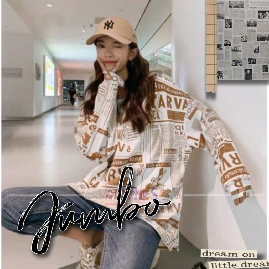 damai fashion jakarta - baju atasan tangan panjang SWEATER ARVA ARVA over size - konveksi murah