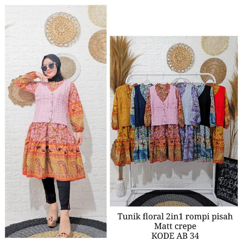 Dress tunik Bangkok premium
