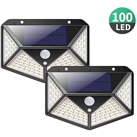 LAMPU TAMAN 30 LED 100 LED SOLAR TENAGA SURYA DENGAN SENSOR GERAK, Lampu Taman Lampu Tenaga Surya Sensor Gerak, LAMPU Dinding Taman,  Lampu Solar Sensor Gerak Outdoor Weatherproof