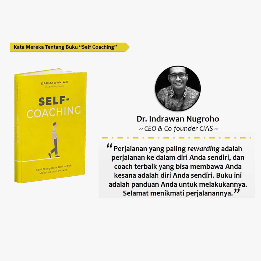 [FREE E-course 250rb] Buku SELF COACHING - Darmawan Aji - Buku Motivasi Pengembangan Diri Bisnis