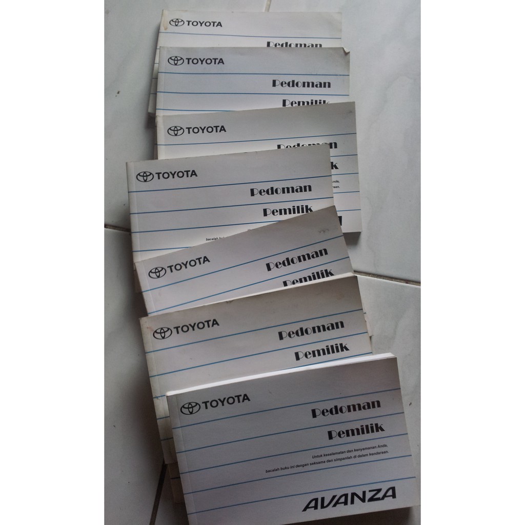 ManualBook Toyota Avanza / Manual Book Toyota Avanza / Buku Manual Kendaraan Toyota Avanza