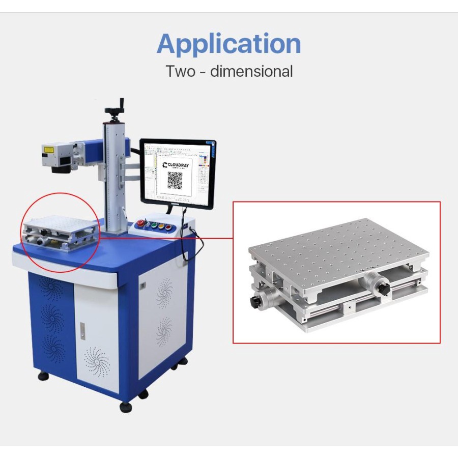 CloudRay Fiber Marking Platform Meja DT Two Dimensional Workstation