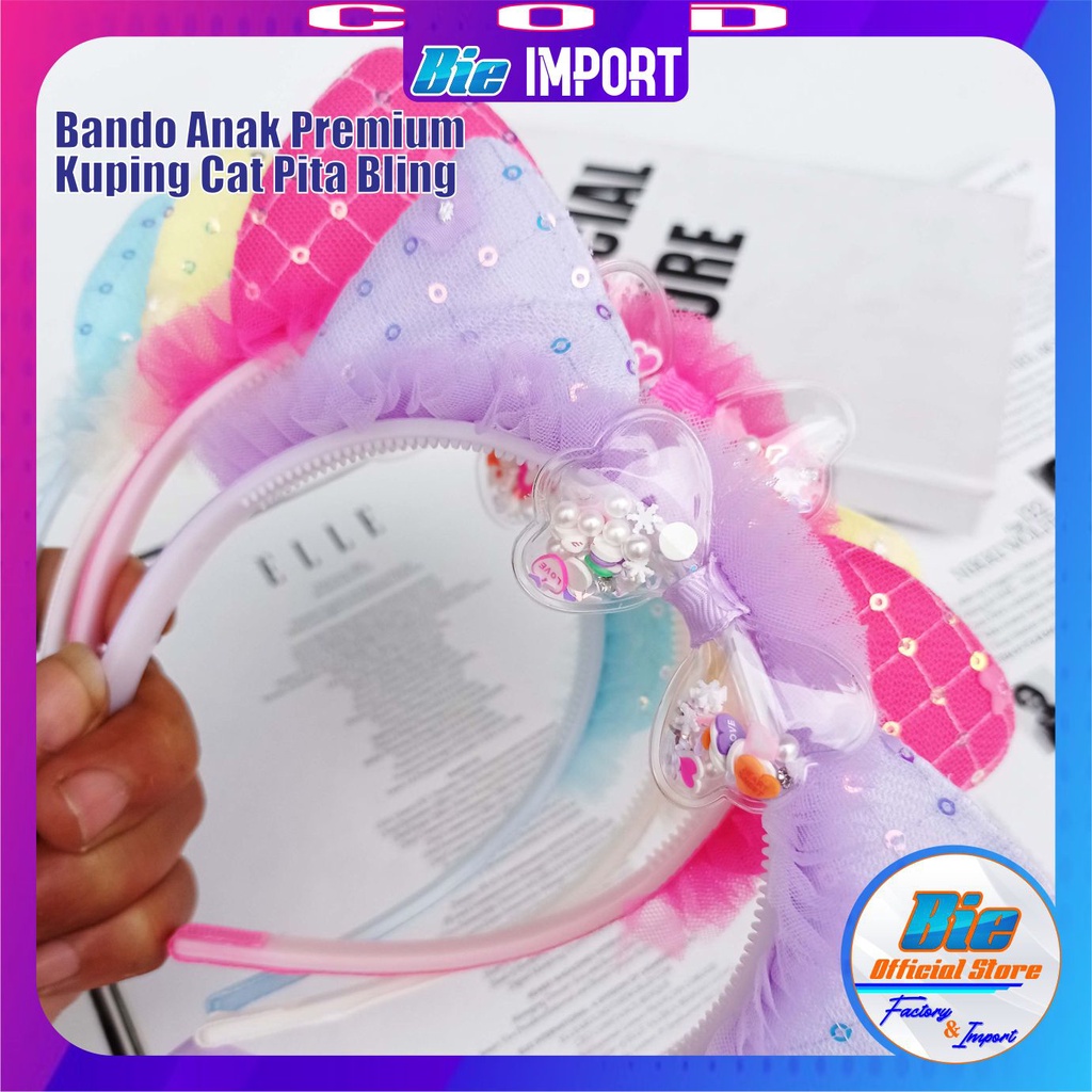 Bando Cat Bling Renda Premium Impor Best Seller