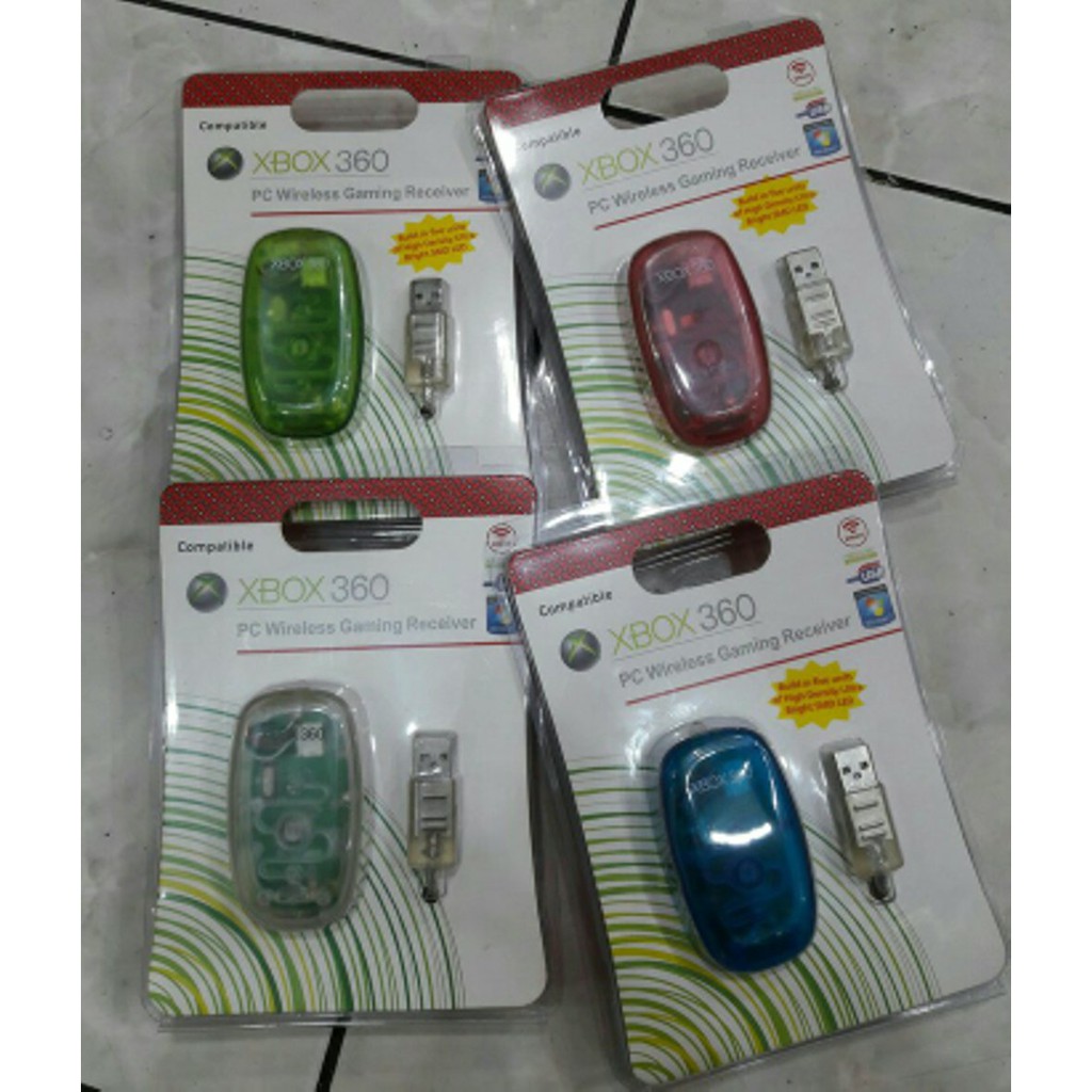 Promo Receiver Stik Xbox360 Transparan Lampu Berkualitas
