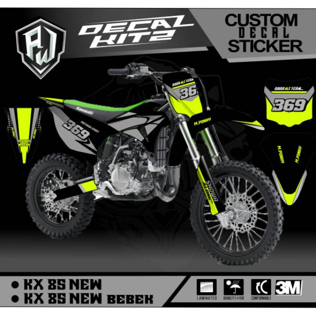 DECAL STIKER  KX 85 NEW - KX 85 LAMA DESAIN CUSTOM