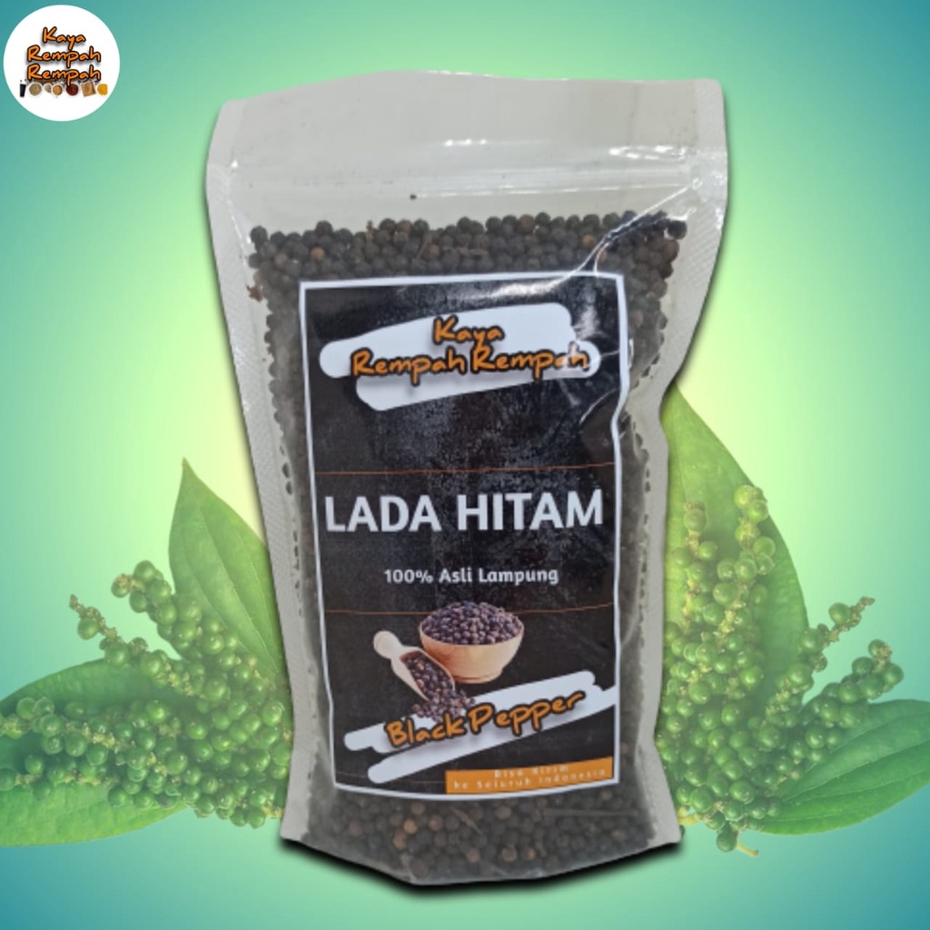 

100gr Biji Lada Utuh / Whole Black Pepper / 100% Rempah rempah kualitas premium asli Lampung