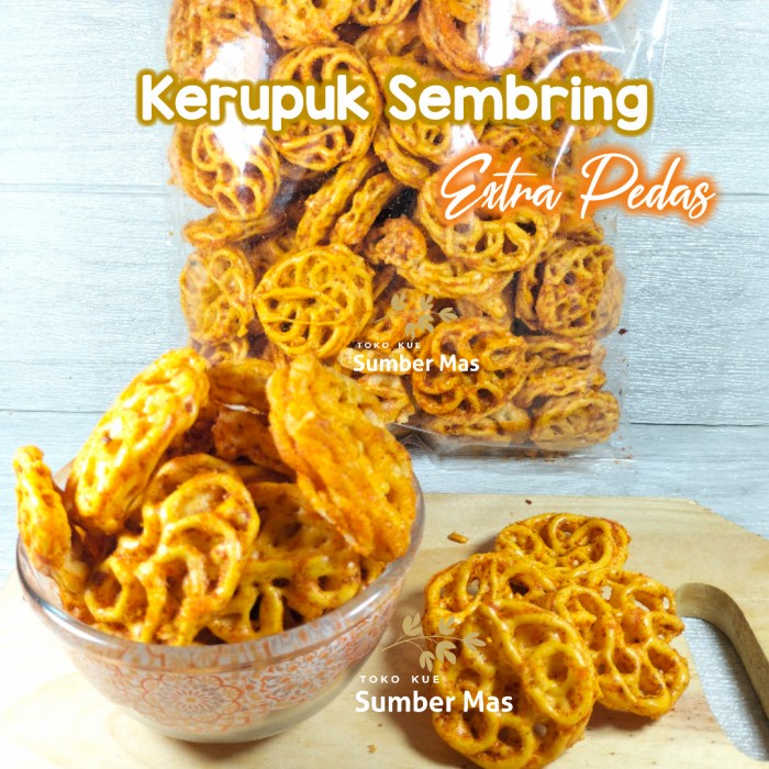

KERUPUK / KRUPUK SEBLAK RASA PEDAS / TERLARIS / KILOAN 1 KG - BARU