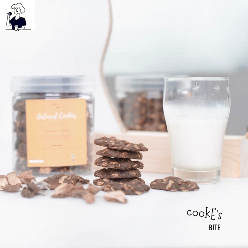 

Oatmeal Cookies - Dark choco almond (225 gr)