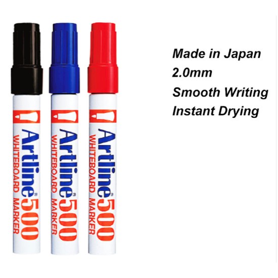 

Artline Whiteboard Marker 500 Spidol Papan Tulis Artline EK-500 / EK-500A