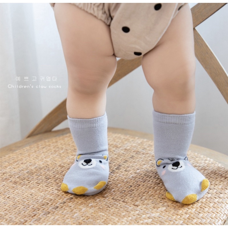 Kaos Kaki Bayi Animal CLAWS Antislip Import / Baby Cute Socks