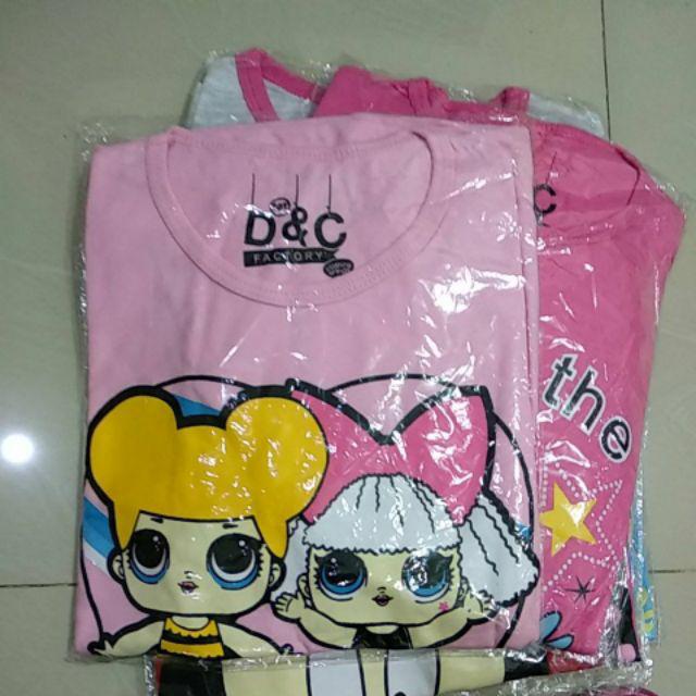 kaos anak perempuan karakter lol  surprise Shopee  Indonesia