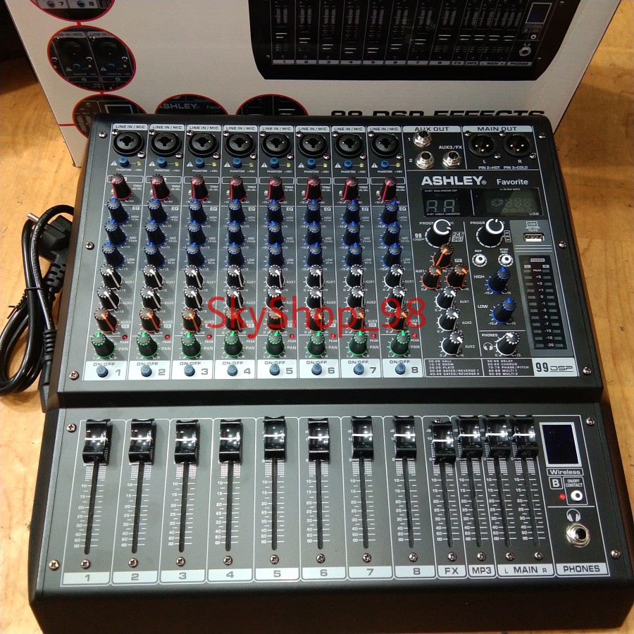 Mixer Ashley favorite 8 Original 8 Channel PC Soundcard Bluetooth