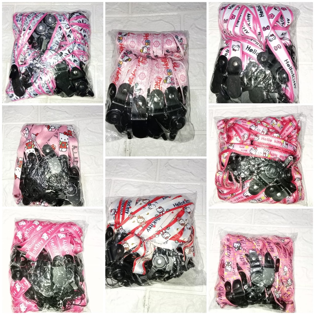 [ISI 25PCS] GROSIRAN TALI GANTUNGAN MOTIF HELLO KITTY TERMURAH HIGH QUALITY