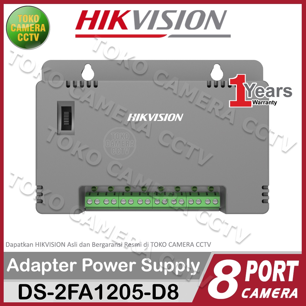 ADAPTOR POWER SUPPLY PSU 8 CAMERA CCTV HIKVISION DS-2FA1205-D8
