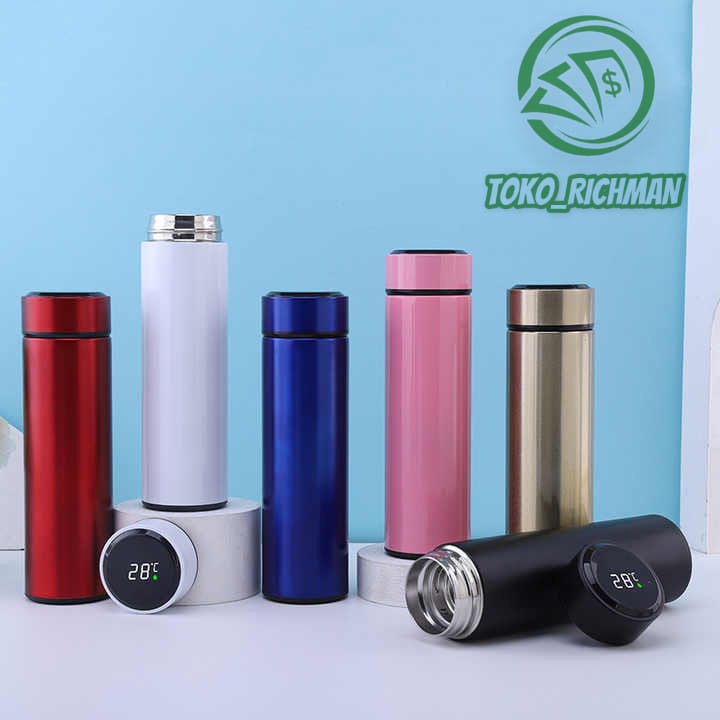 Thermos 500ml LED Temperature Display Termos Stainless Steel Portable