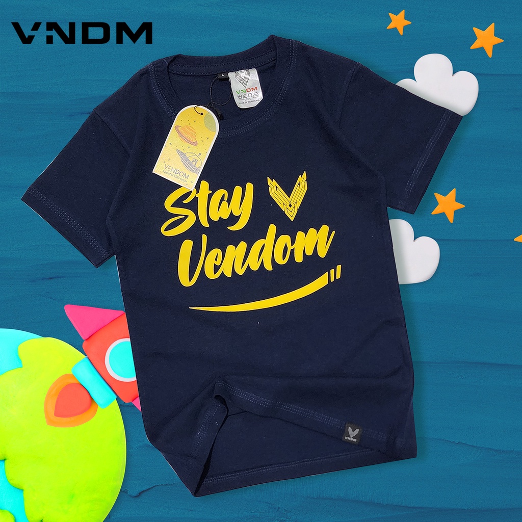 kaos anak , kaos anak laki laki &amp; perempuan ,  kaos anak kekinian , baju kaos anak premium tulisan sablon vendom usia 1-12 tahun