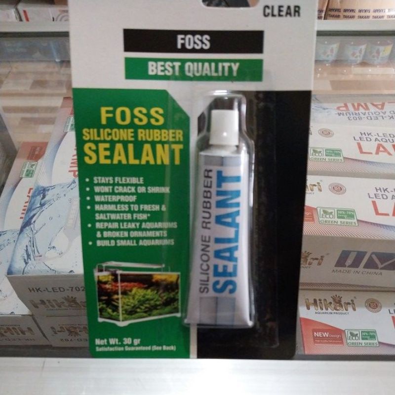 

lem aquarium/lem kaca/lem silikon FOSS 30gr