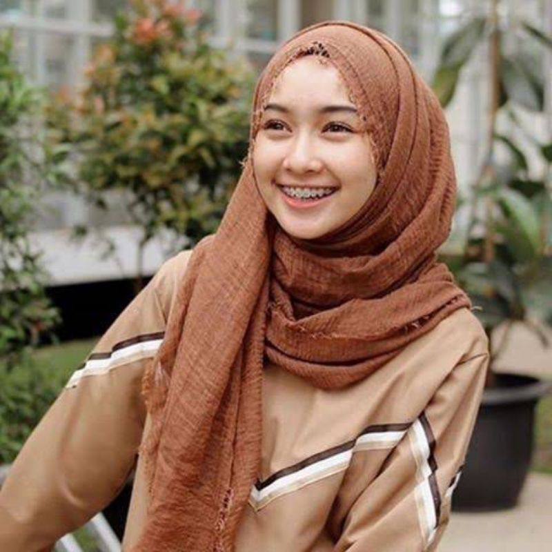 pashmina Crinkle/pashmina kusut/pashmina negro/pashmina Malaysia/azara