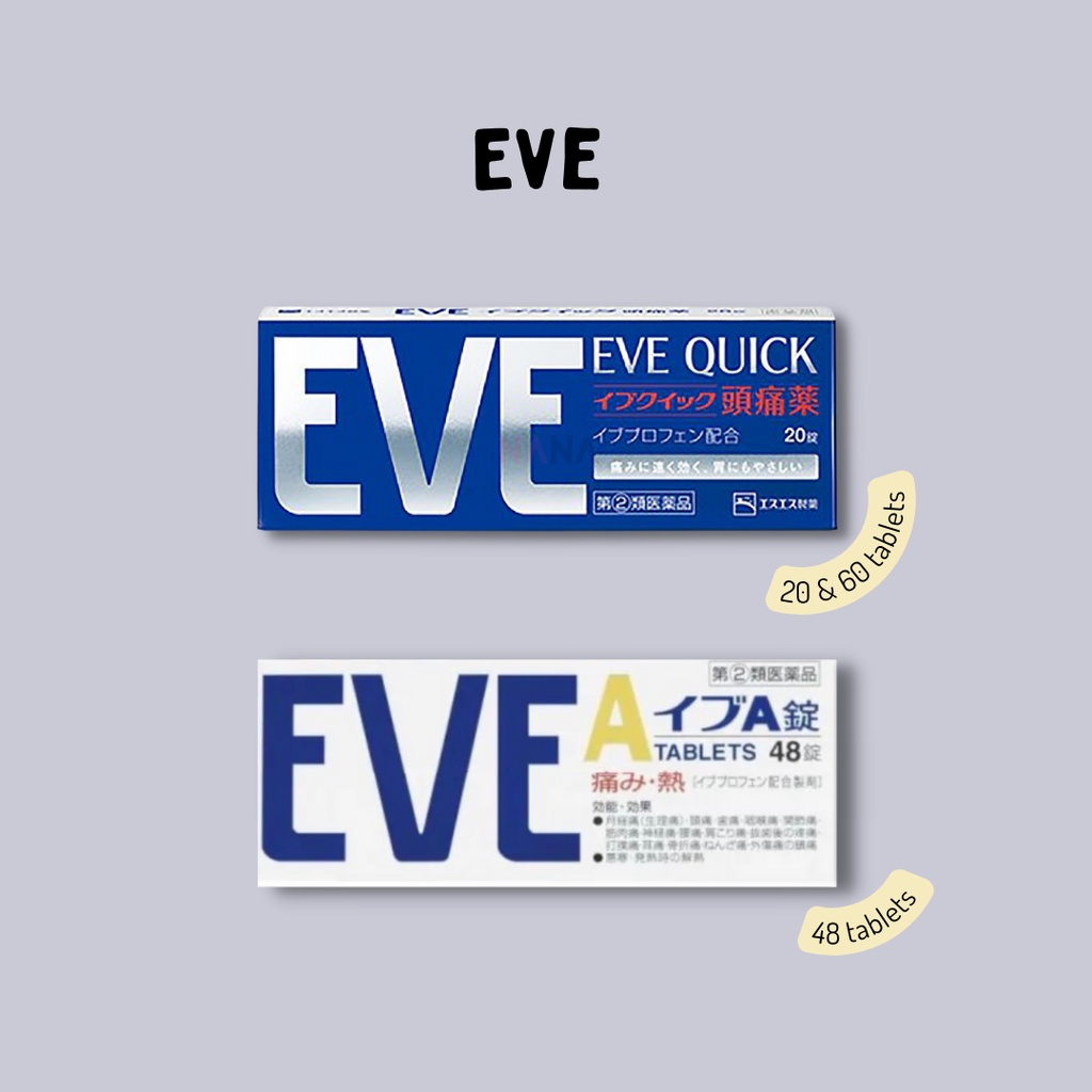 Eve Quick A Menstrual Cramo Headache Obat Sakit Kepala Demam Jepang