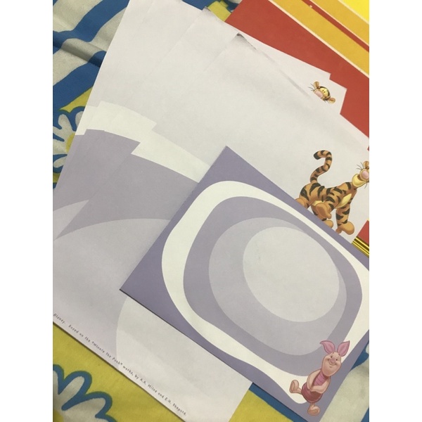 

WINNIE THE POOH DISNEY KERTAS SURAT LETTER SET PIGLET TIGER MEMO STICKY NOTE NOTEPAD STATIONERY