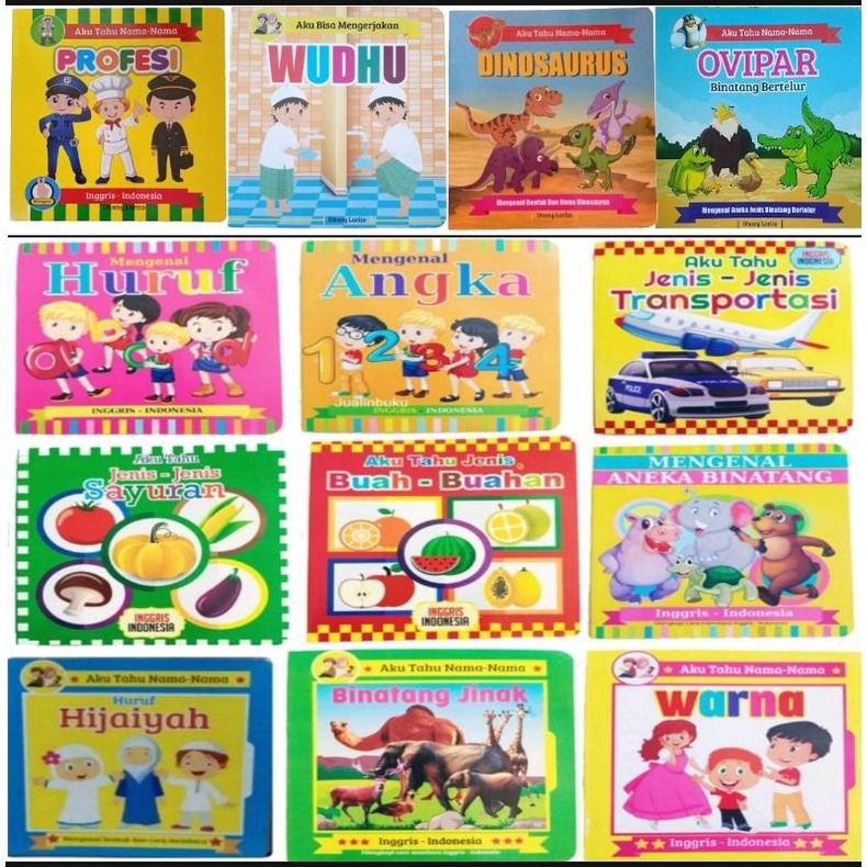 Jual Buku Boardbook Batita Mengenal Bentuk Dan Aku Tahu Nama Bentuk ...