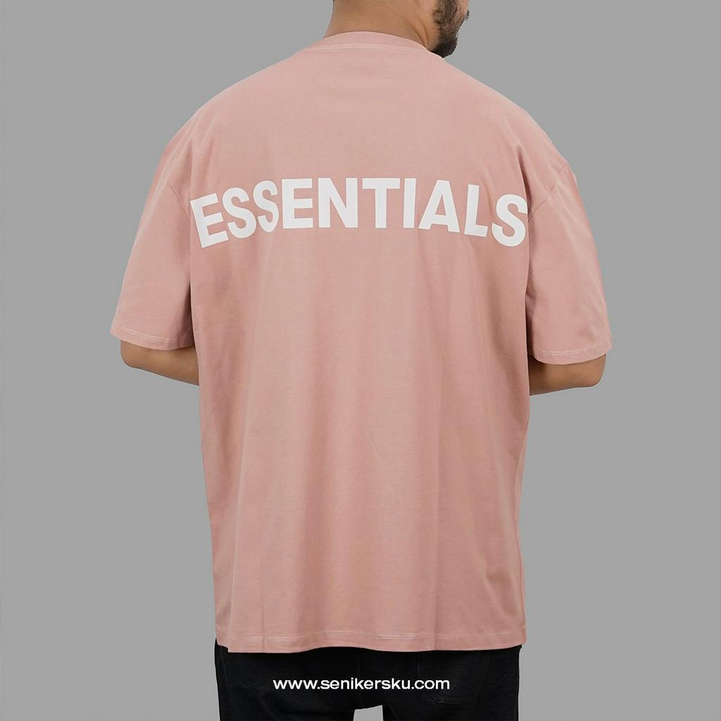 Essentials FOG 3M Boxy Logo Blush Tee SS19