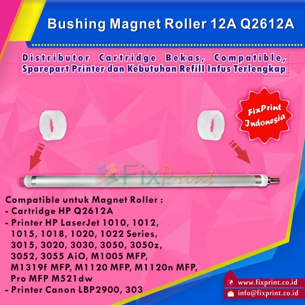 Bushing Magnet Roller HP 12A Q2612A, Bushing Magnet Roller Cartridge HP 12A Printer