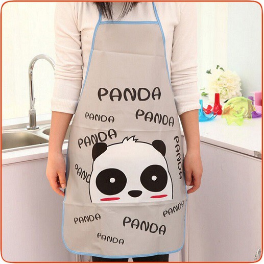 Apron Masak Celemek Karakter Plastik / Cooking Apron Korea / Perlengkapan/Duck Panda Elephant Rabbit