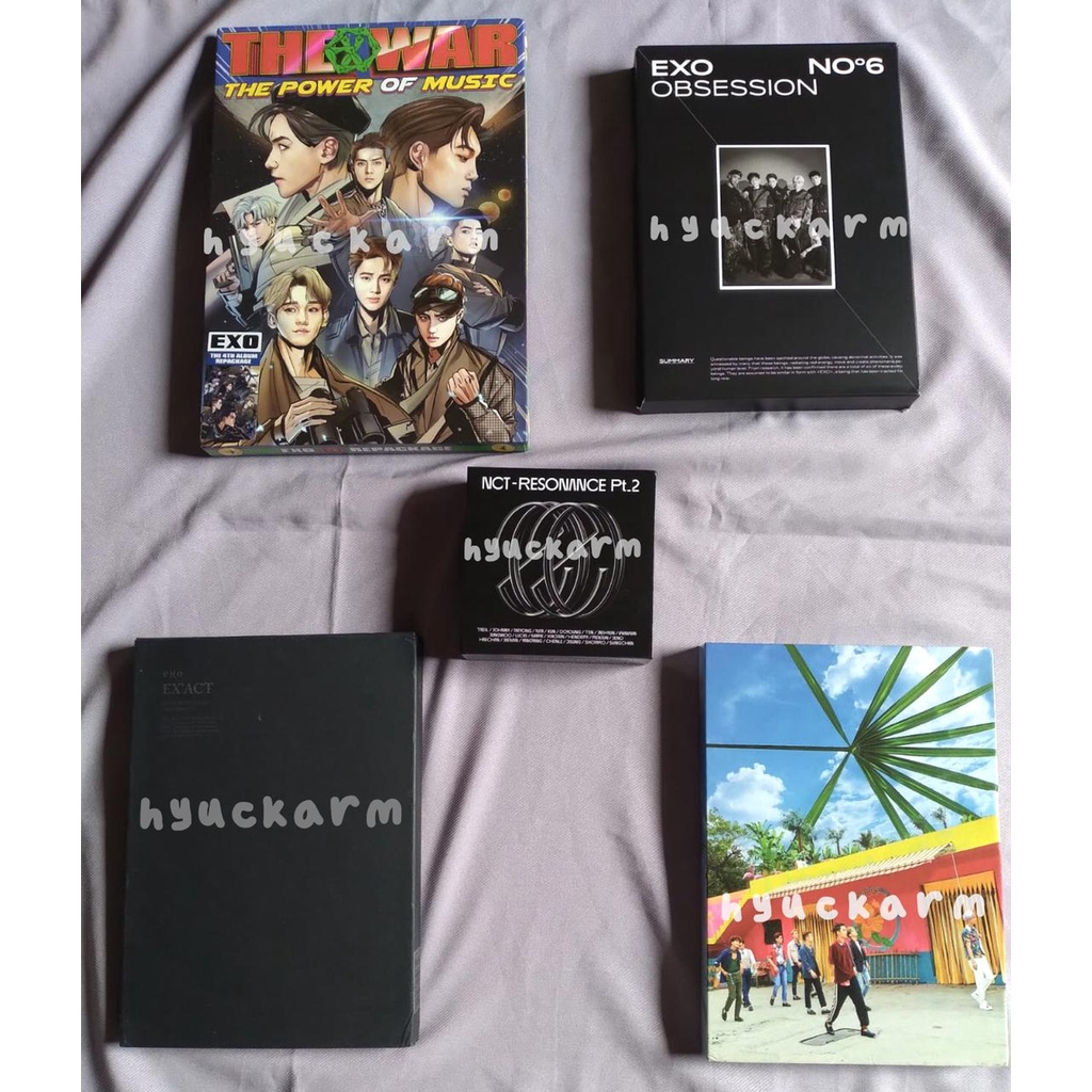 ALBUM KIHNO ONLY POWER OBSESSION KOKOBOP EXACT EXO ARRIVAL NCT 2020