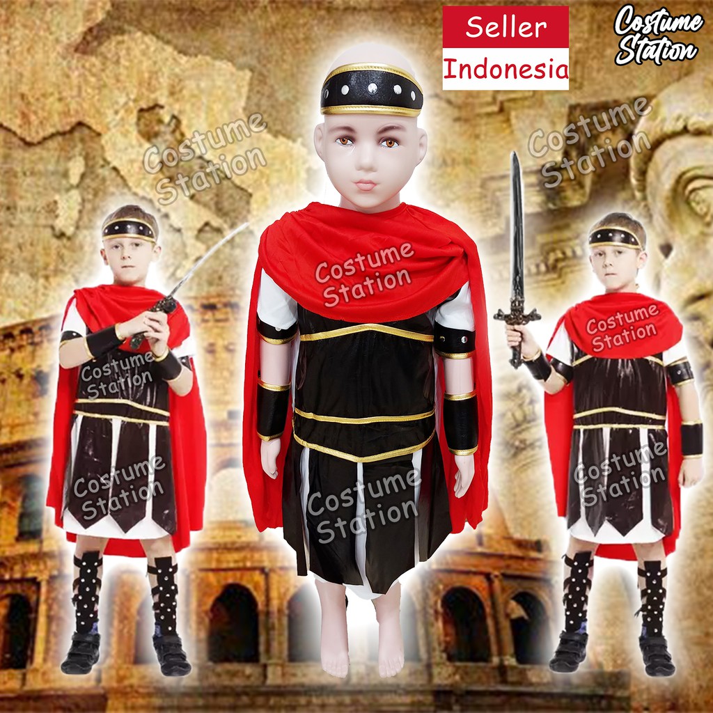 Kostum Ksatria Prajurit Romawi / Costume Roman Knight anak laki