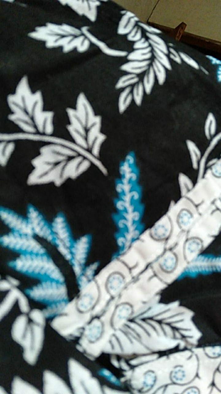 Batik Couple Keluarga Sania Ruffle Ori Ndoro Jowi Dnt Kate Garansi Termurah - Motif Blarak Biru