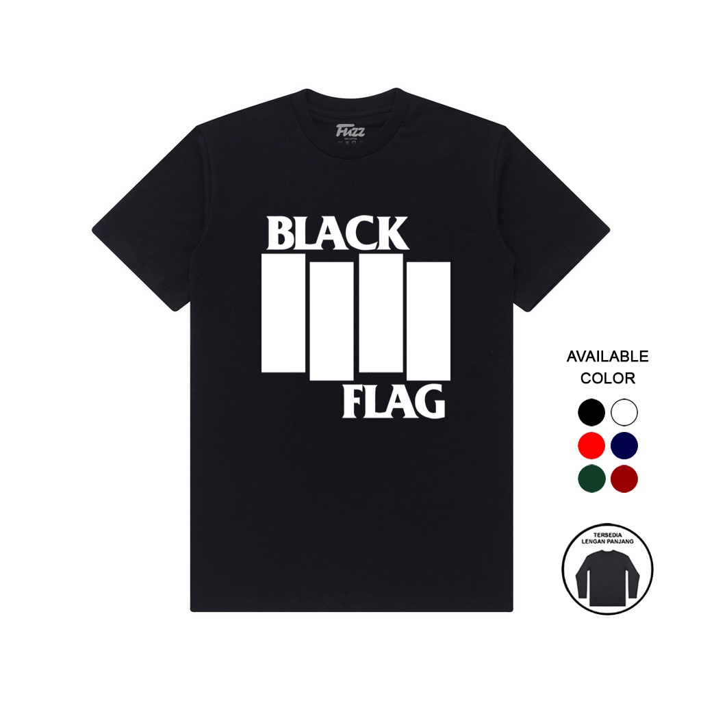 Kaos Band Black Flag Baju Distro Tshirt Musik Punk Rock Luar Negeri Pria Dan Wanita Murah