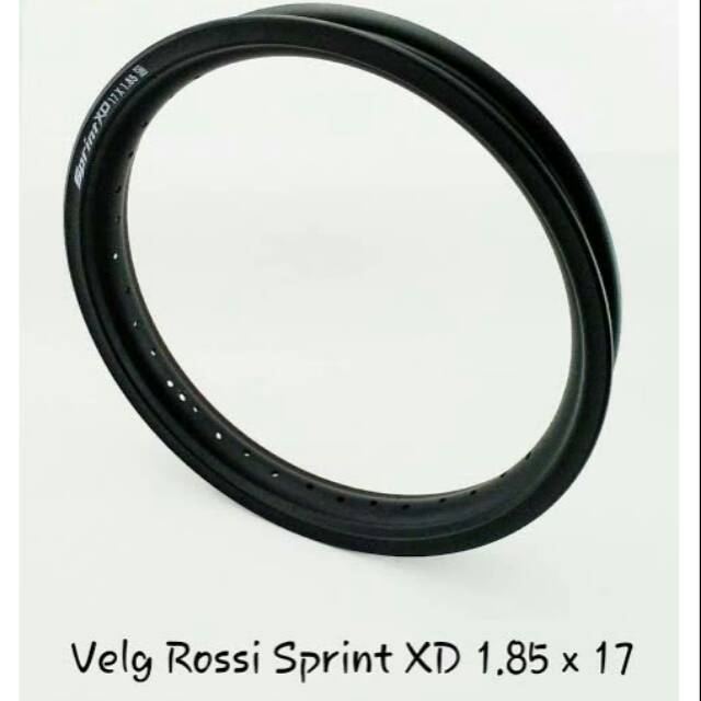 Velg Rossi Sprint 185 X 17 XD Hitam Blast/ Doff (185 Ring 17)