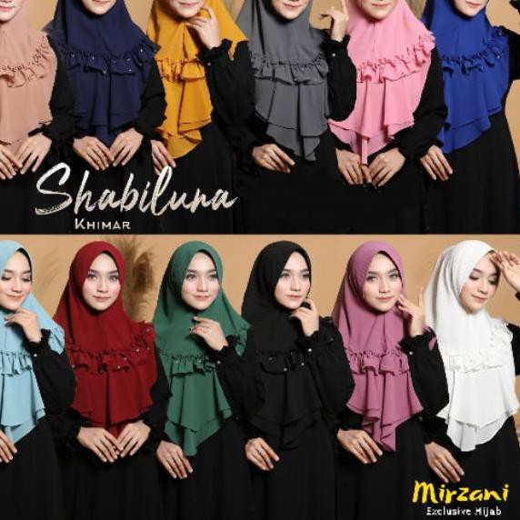 ╪ Terlaris >>>> Khimar Shabiluna dengan details Kemilau Swaroski by Mirzani Hijab ╪