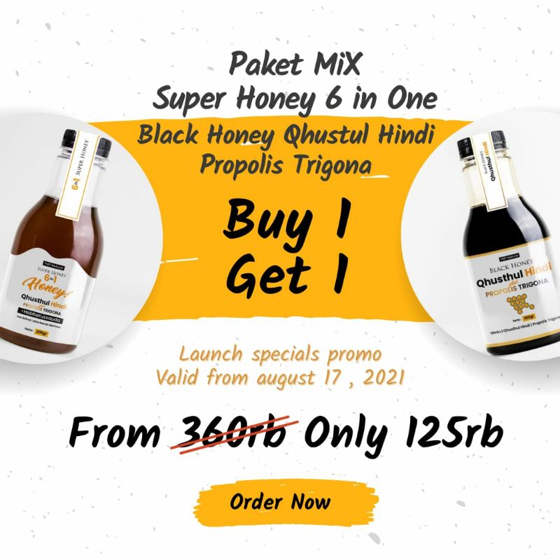 Black Honey Qhusthul Hindi Plus Propolis Trigona