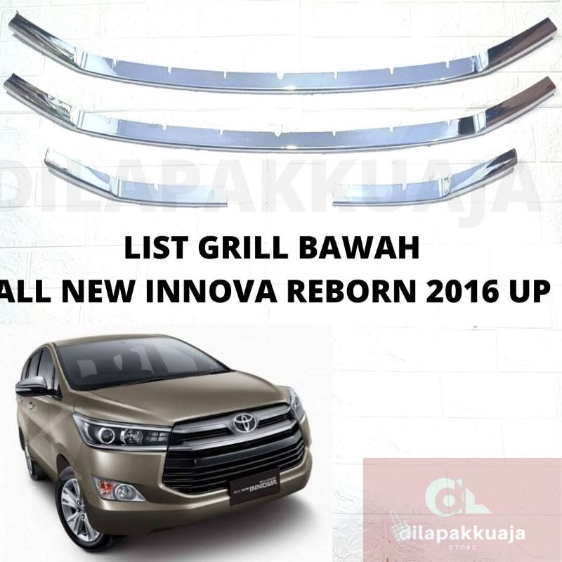 List Grill Bawah all New Innova Reborn 2016 Up List Grill Ram Bumper Bawah Innova Reborn Chrome