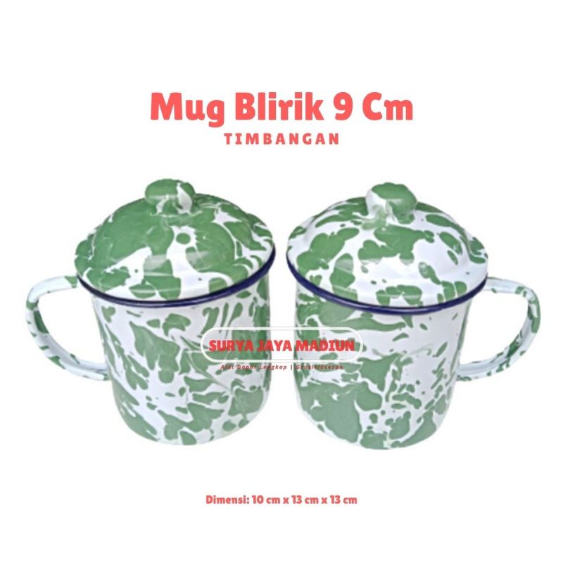 Mug Cangkir Blirik 9 cm | Gelas Cangkir Kopi Jadul