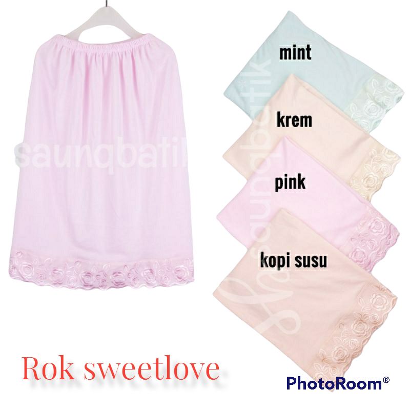 Rok wanita sweet love/dalaman wanita nyaman halus termurah