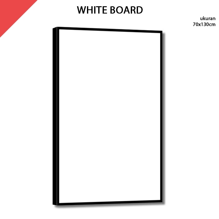 

Papan Tulis Putih White Board 70x130 cm