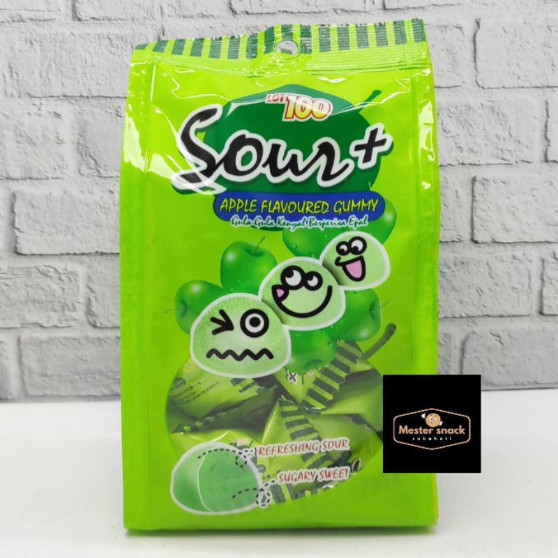 Permen Lot 100 Sour + Gummy (PRODUCT OF MALAYSIA)