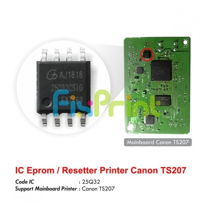 IC Eprom Eeprom Printer Canon TS207 IC Resetter Reset Counter TS207 FPS1085