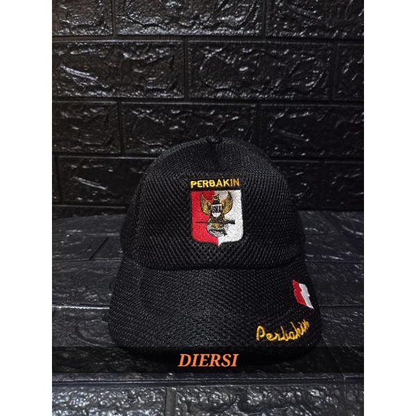 TOPI DOUBLE MESH BORDIR PERBAKIN/TOPI PERBAKIN BORDIR TERBARU 2021