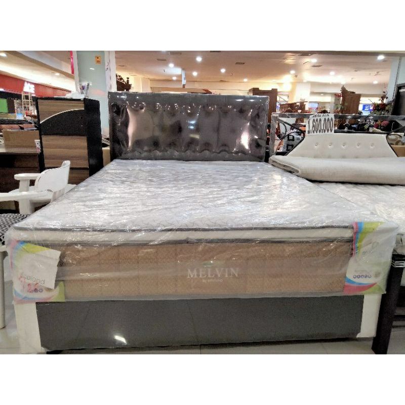 Springbed Mewah Spinno Ecoland Melvin Kasur Saja Ukuran 120 160 180 200 Bed Set Divan Busa Olympic C