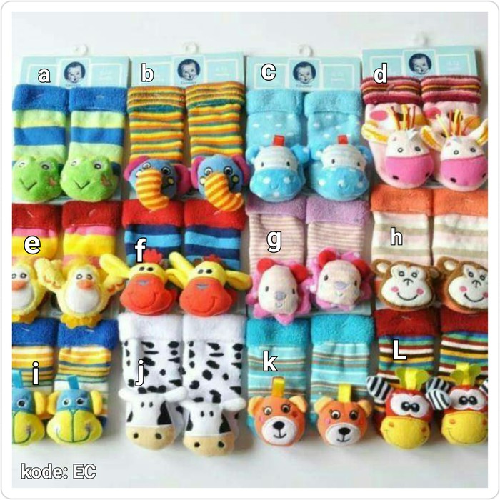 PROMO Kaos Kaki Rattle - Kaos Kaki Bayi - Rattle Sock TERLARIS XX9