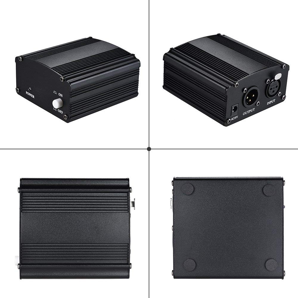 Power Microphone 1 Channel 48V - RU-P48V - Black