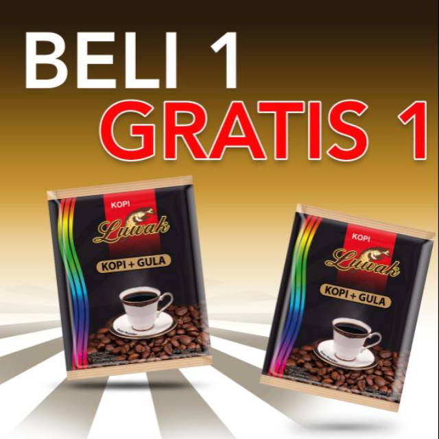 

Kopi Luwak Gula Renceng ( kopi Hitam ) Promo 1 gratis 1