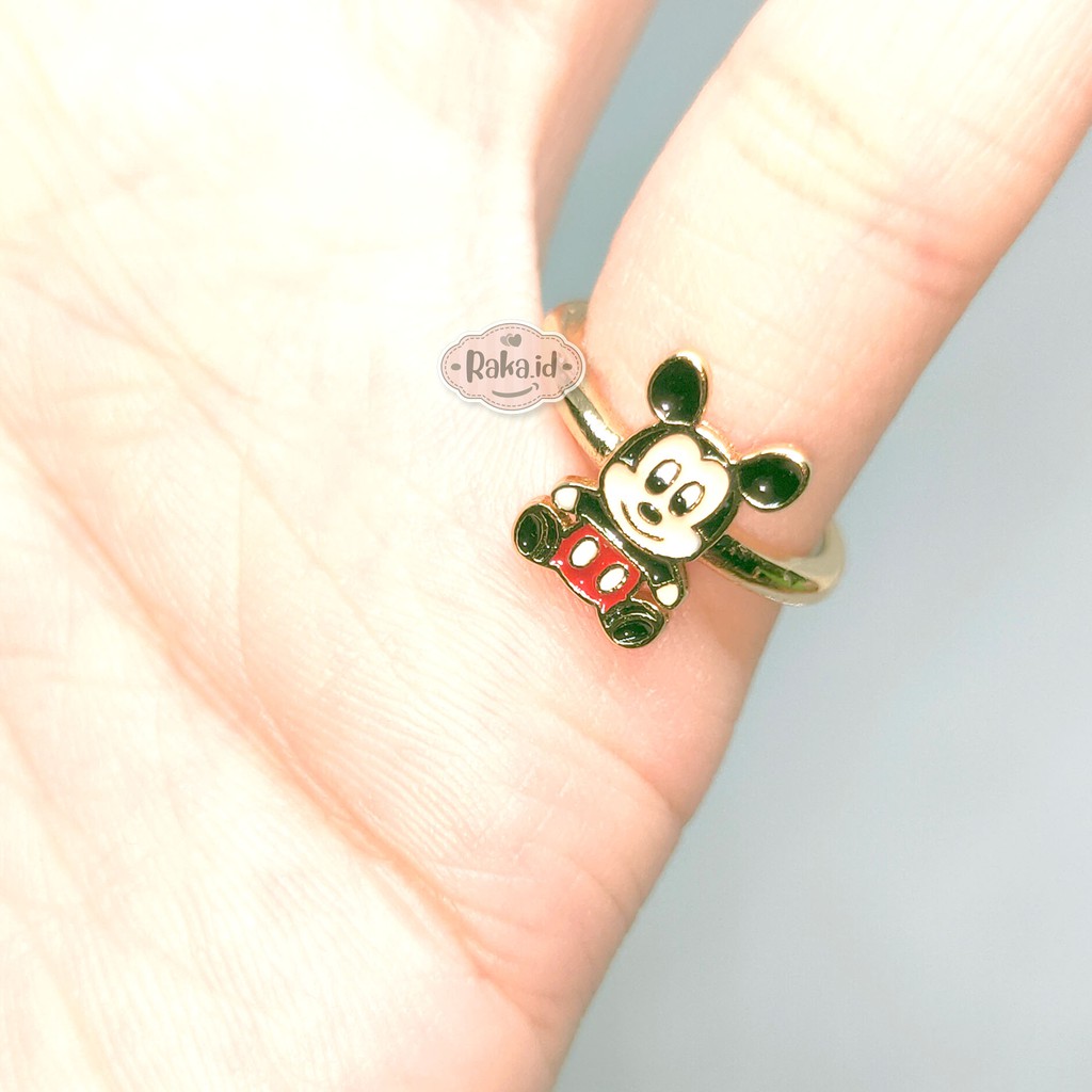 Cincin Anak Mickey Mouse Baby Perhiasan Cantik Anak Lapis Emas 18k 700