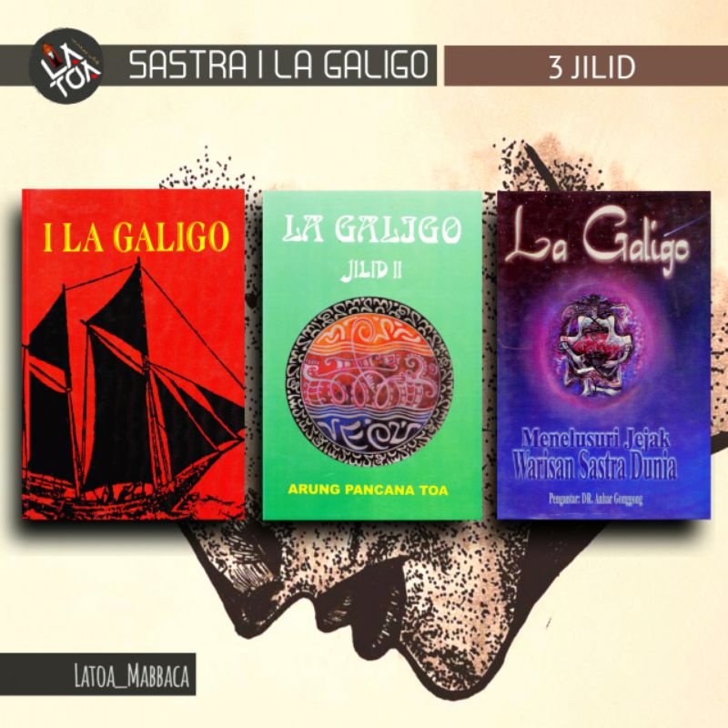 I LA GALIGO | 3 JILID | SASTRA BUGIS LA GALIGO ARUNG PANCANA TOA