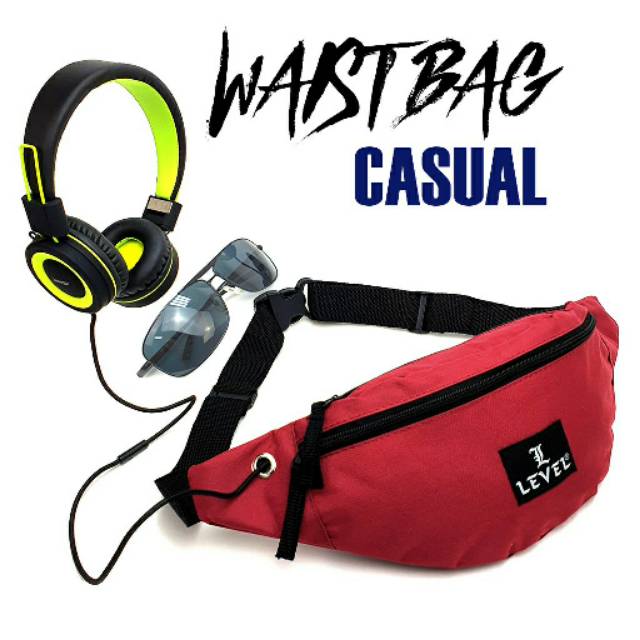 waistbag casual level multiguna